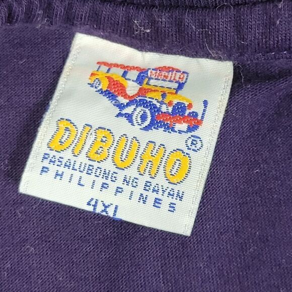 Dibuho Philippines Mens T-Shirt Size 3XL Hand Painted Purple - Picture 4 of 10